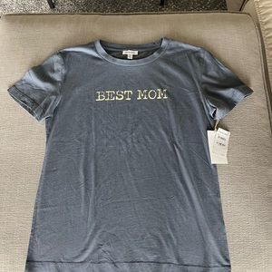 “Best Mom” T-Shirt from Nordstroms NWT Sz. M Blue